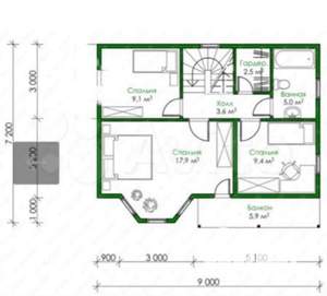 Дом 112м², 2-этажный, участок 8 сот.