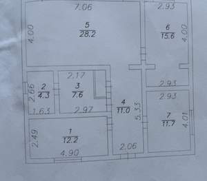 Дом 91м², 1-этажный, участок 7 сот.  