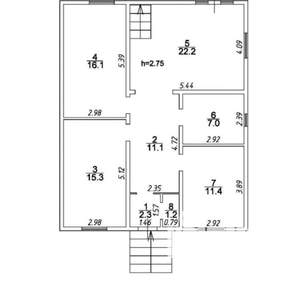 Дом 180м², 2-этажный, участок 5 сот.  