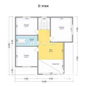 Дом 160м², 2-этажный, участок 7 сот.  