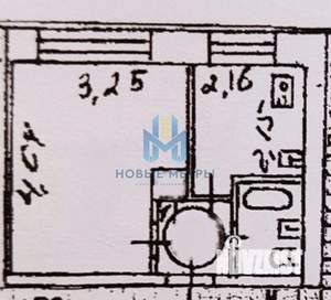 1-к квартира, вторичка, 22м2, 5/5 этаж