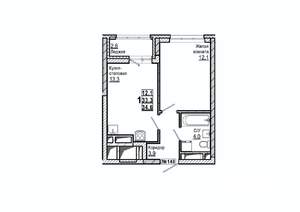 1-к квартира, вторичка, 35м2, 2/15 этаж