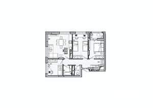 3-к квартира, вторичка, 72м2, 6/15 этаж