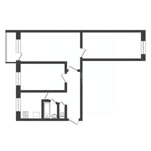 3-к квартира, вторичка, 61м2, 3/5 этаж