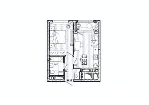 1-к квартира, вторичка, 35м2, 4/15 этаж