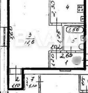 1-к квартира, вторичка, 32м2, 4/5 этаж