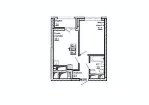 1-к квартира, вторичка, 34м2, 9/15 этаж