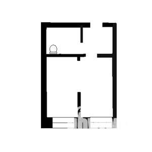 1-к квартира, вторичка, 23м2, 5/5 этаж