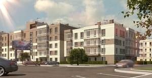 1-к квартира, строящийся дом, 46м2, 2/5 этаж