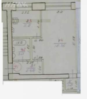 1-к квартира, вторичка, 31м2, 3/4 этаж