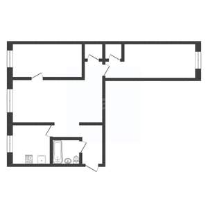 3-к квартира, вторичка, 55м2, 2/5 этаж