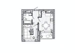 1-к квартира, вторичка, 28м2, 5/15 этаж