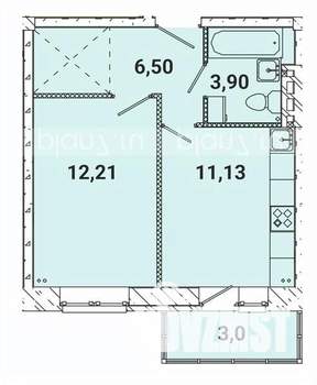 1-к квартира, вторичка, 37м2, 5/5 этаж