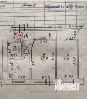 2-к квартира, вторичка, 43м2, 2/5 этаж