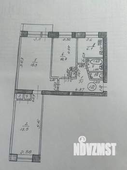 3-к квартира, вторичка, 61м2, 3/5 этаж