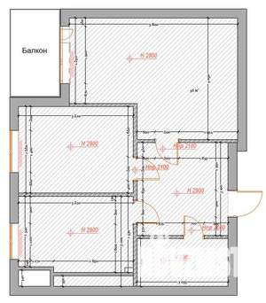 2-к квартира, вторичка, 54м2, 5/12 этаж