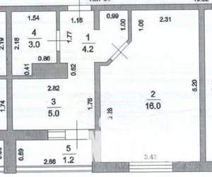 1-к квартира, вторичка, 28м2, 9/10 этаж