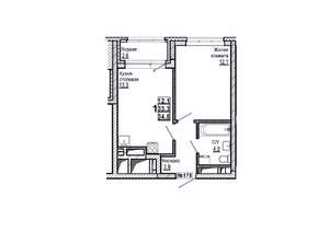 1-к квартира, вторичка, 35м2, 5/15 этаж