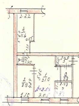 3-к квартира, вторичка, 53м2, 2/3 этаж