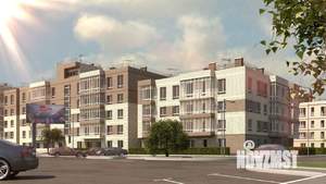 1-к квартира, строящийся дом, 46м2, 2/5 этаж
