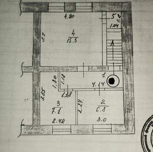 1-к квартира, вторичка, 36м2, 2/2 этаж
