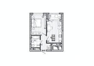 1-к квартира, вторичка, 35м2, 3/15 этаж