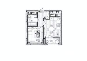 1-к квартира, вторичка, 28м2, 8/15 этаж