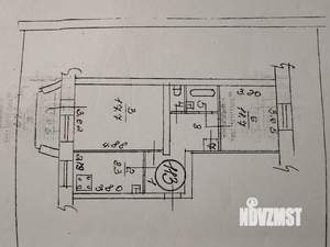 2-к квартира, вторичка, 50м2, 2/5 этаж