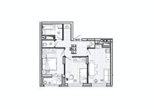 2-к квартира, вторичка, 54м2, 10/15 этаж