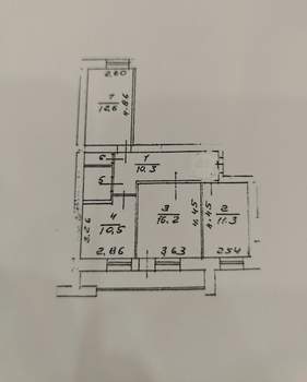 3-к квартира, вторичка, 65м2, 9/10 этаж