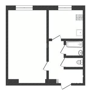 1-к квартира, вторичка, 36м2, 2/5 этаж