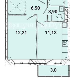 1-к квартира, вторичка, 37м2, 5/5 этаж