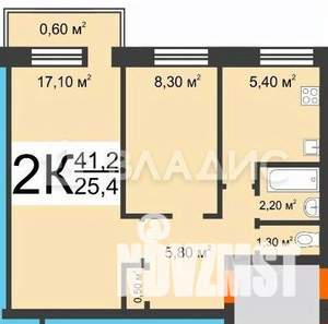 2-к квартира, вторичка, 41м2, 3/5 этаж