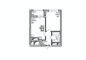 1-к квартира, вторичка, 34м2, 8/15 этаж