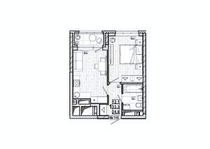 1-к квартира, вторичка, 35м2, 2/15 этаж