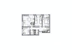 3-к квартира, вторичка, 72м2, 9/15 этаж